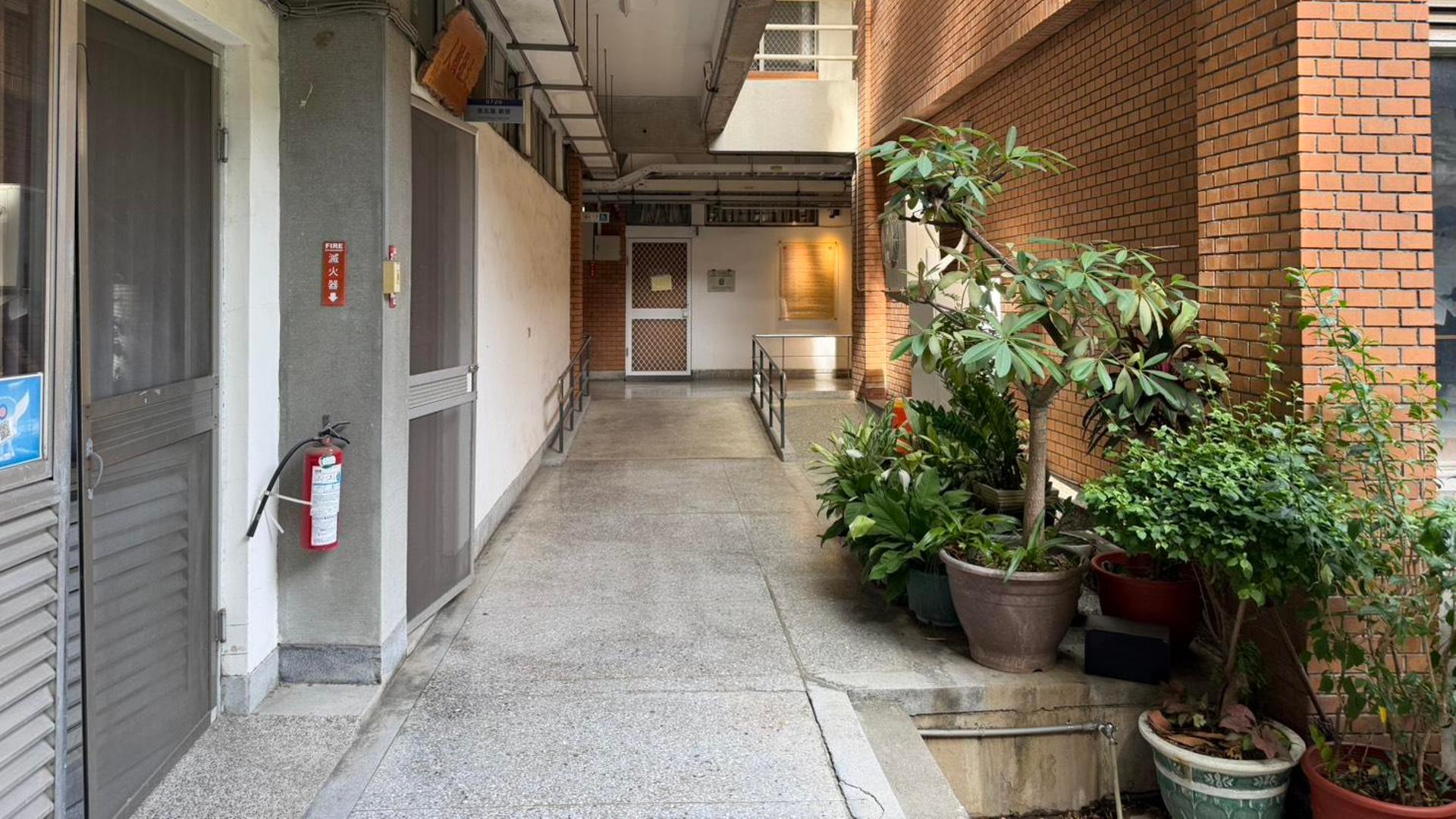 Corridor on the first floor of the department